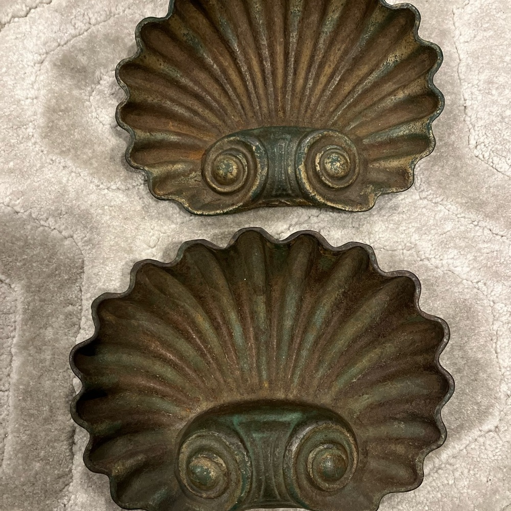 Two 19th Century Cast Iron Shells
